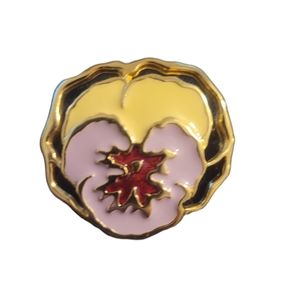 Vintage Flower Pansy Brooch